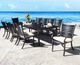 CabanaCoast® Customizable Monaco Aluminum 60"x36" Outdoor Rectangular Dining Table-2