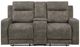 Homelegance® Muncie Brown Double Manual Reclining Loveseat with Center Console-2