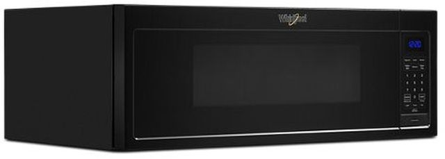 Whirlpool® 1.1 Cu. Ft. Black Low Profile Microwave Hood Combination