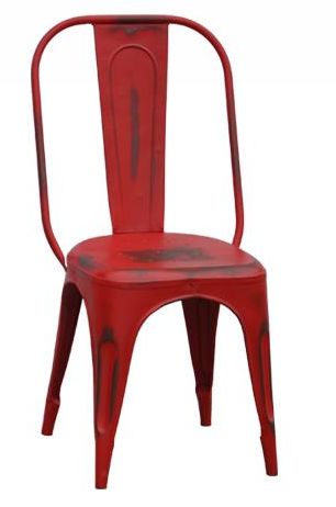 Jaipur Furniture Station Master Red Chair-0
