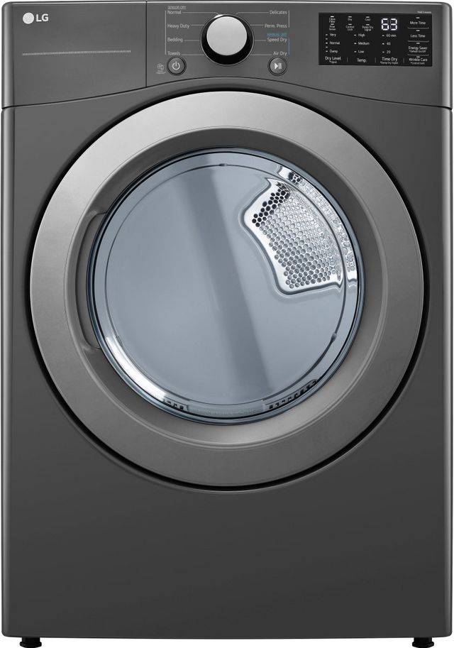 LG Middle Black Front Load Laundry Pair-9