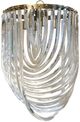 Harp & Finial® Ribbon Brass/Clear Large Chandelier-0
