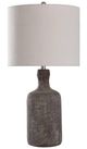Stylecraft Olney Grey/White Table Lamp -0