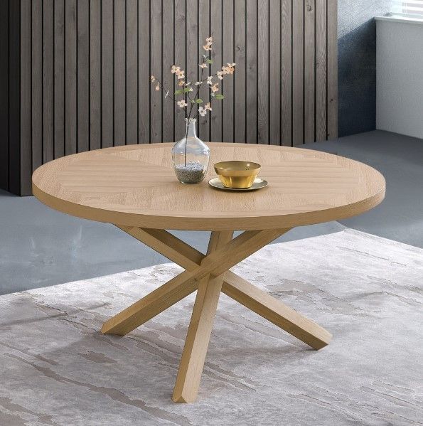 ACME Furniture Kasem Oak Round Dining Table-1
