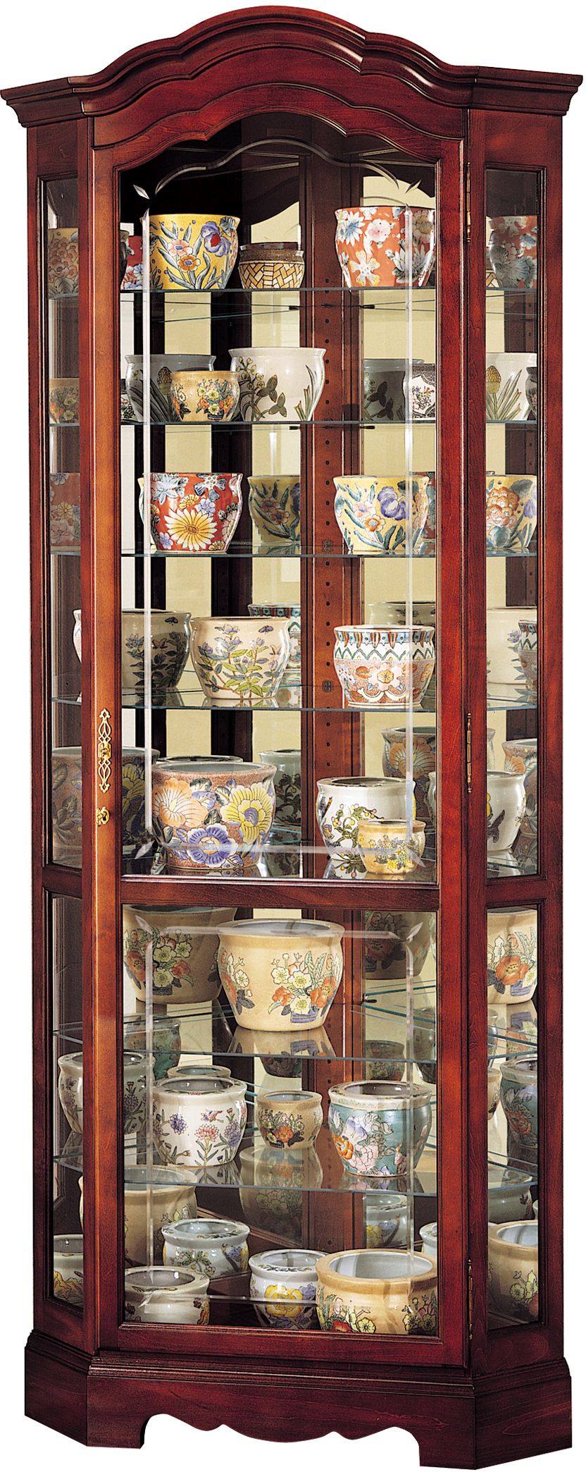 Howard Miller Jamestown Windsor Cherry Curio Cabinet