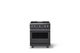 Viking® 5 Series 30" Cast Black Pro Style Gas (NG) Range with Polished Chrome Trim-0