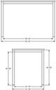 Amisco Customizable Azilis Thermo Fused Laminate Counter Height Table-2