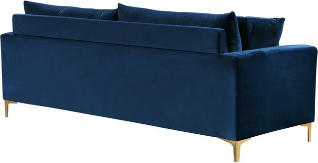 Meridian Furniture Naomi Navy Velvet Sofa-1