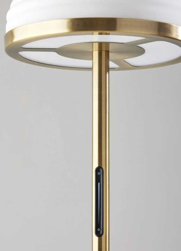 Adesso® Juliana Antique Brass LED Floor Lamp-3