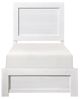 Mazin Furniture Corbin White Twin Panel Bed-1