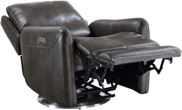 Steve Silver Co. Athens Charcoal Triple Power Swivel Recliner-3