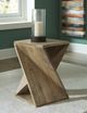 Signature Design by Ashley® Zalemont Distressed Brown Accent Table-5