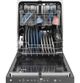 GE® ENERGY STAR® 24" Black Top Control Built-In Dishwasher with Sanitize Cycle-3