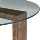 Uttermost® Ignis Glass Top Coffee Table with Brown Base-5