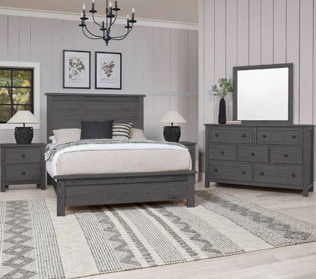 Artisan & Post by Vaughan-Bassett Graphite Farmhouse Queen Panel Bed-1