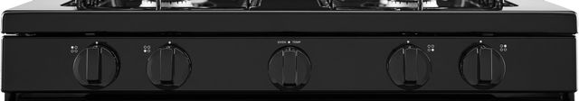 Amana® 30" Black Freestanding Gas Range with Easy Clean Glass Door-2