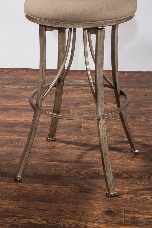 HH2 Home Wakefield Champagne Indoor/Outdoor Swivel Counter Stool-4