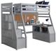 ACME Furniture Jason II Gray Twin Youth Loft Bed with Storage-0