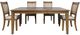Jofran Inc. Brentwood 5-Piece Cascade Oak Extension Dining Table Set-1