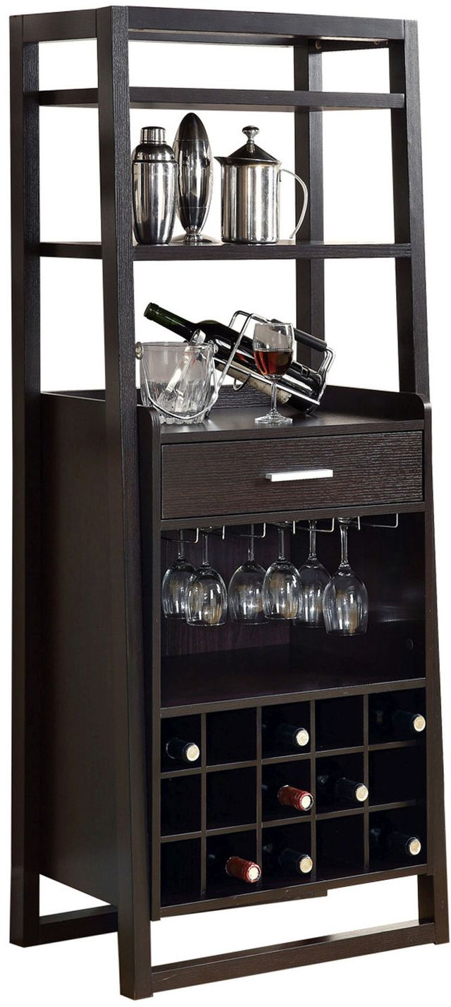 Monarch Specialties Inc. Espresso Ladder Home Bar-1