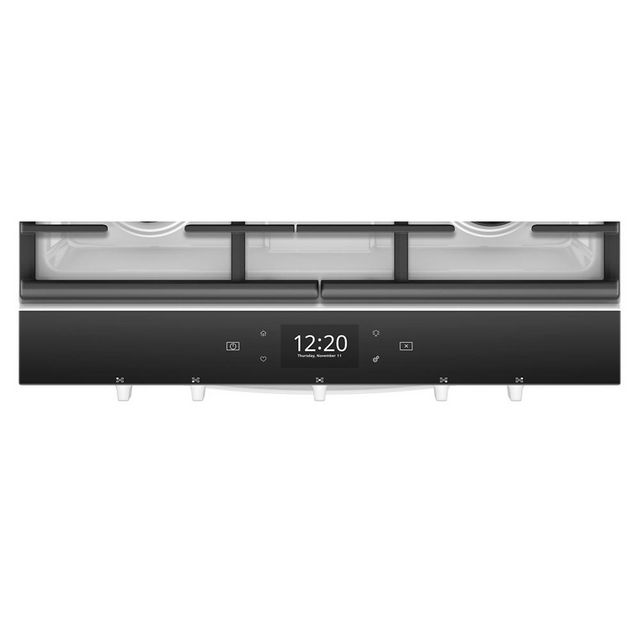 Whirlpool® 30" Smart Slide-In Gas Range-White-5