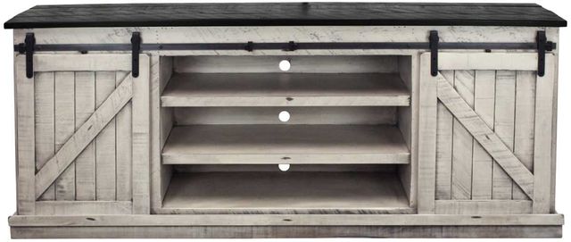 American Heartland Manufacturing Rustic Two Tone 82" Provincial TV Stand-2