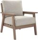 Signature Design by Ashley® Cliffs Beach 2-Piece Beige/Driftwood Fabric/Plastic Outdoor Lounge Chair-2
