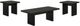 Coaster® Decker 3-Piece Black Occasional Table Set-0