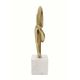 A & B Home Gold/White Swirl Sculpture-2