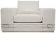 Michael Amini® Mia Bella Cream/Stainless Steel Leather Chair-1
