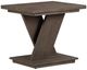 Liberty Furniture Aspen Sky Weathered Saddle Brown End Table-0