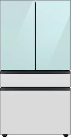 Samsung Bespoke 36 In. 28.8 Cu. Ft. Morning Blue/White Glass French Door Refrigerator