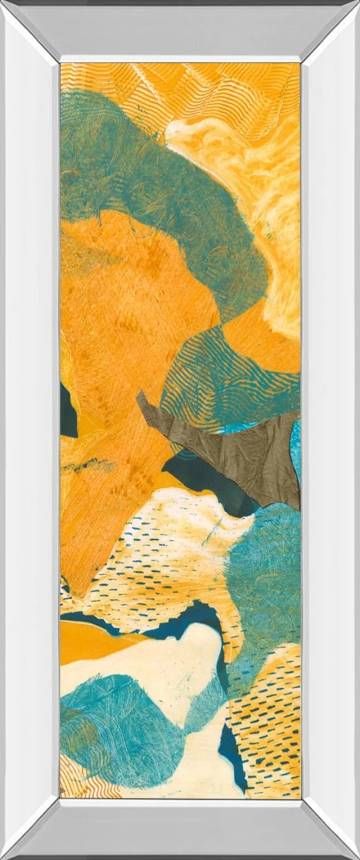 Classy Art Mountain Shapes II by Carolyn Roth Mirrored Frame Wall Art-0