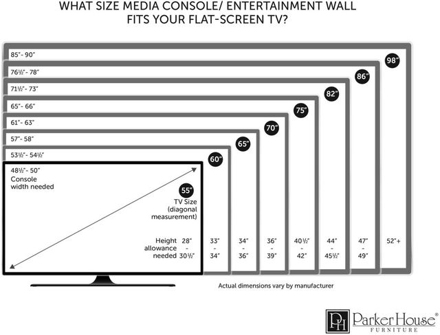 Parker House® Tidewater Vintage White 72" Entertainment Wall-3