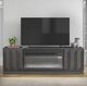 Legends Home Axiom Black 84" Fireplace Console-1