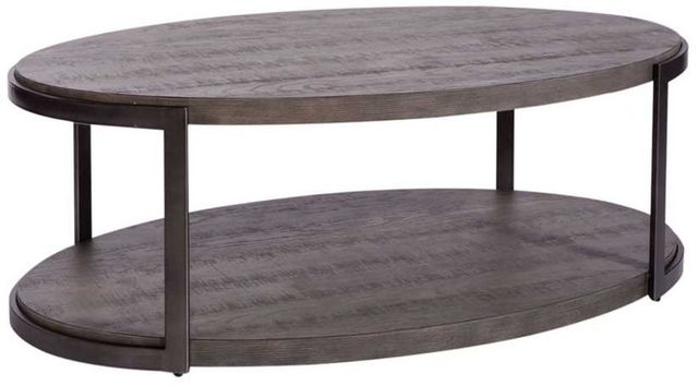 Liberty Furniture Modern View Gauntlet Gray Cocktail Table-0