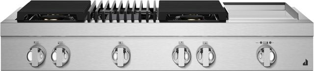 JennAir® NOIR™ 48" Stainless Steel Natural Gas Rangetop