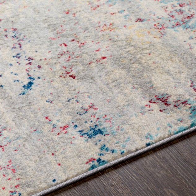 Surya Monaco Blue/Gray/Red 4'x6' Area Rug-3