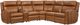 Flexsteel® Wyatt 6-Piece Canyon Power Reclining Sectional with Power Headrest and Lumbar-0
