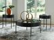 Signature Design by Ashley® Ardoline 3-Piece Smoke Glass Top Occasional Table Set with Matte Black Base-2
