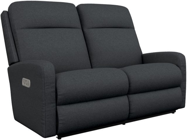 La-Z-Boy® Finley Storm Power Wall Reclining Loveseat with Headrest-0