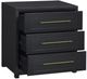 Parker House® Oasis Sable Black 3-Drawer Cabinet-2