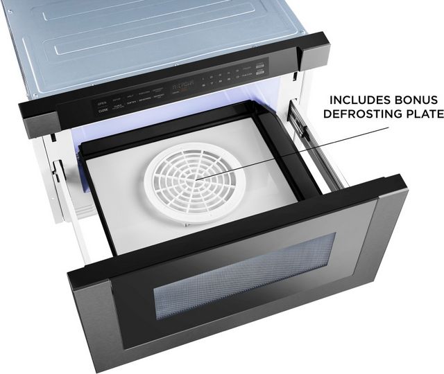 XO 1.2 Cu. Ft. Black Stainless Steel Microwave Drawer-5