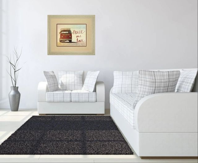 Classy Art Peace And Love by Gail Peck Wall Art-2