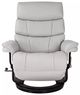 BenchMaster Cheer Light Gray Manual Flip-Up Footrest Recliner-1