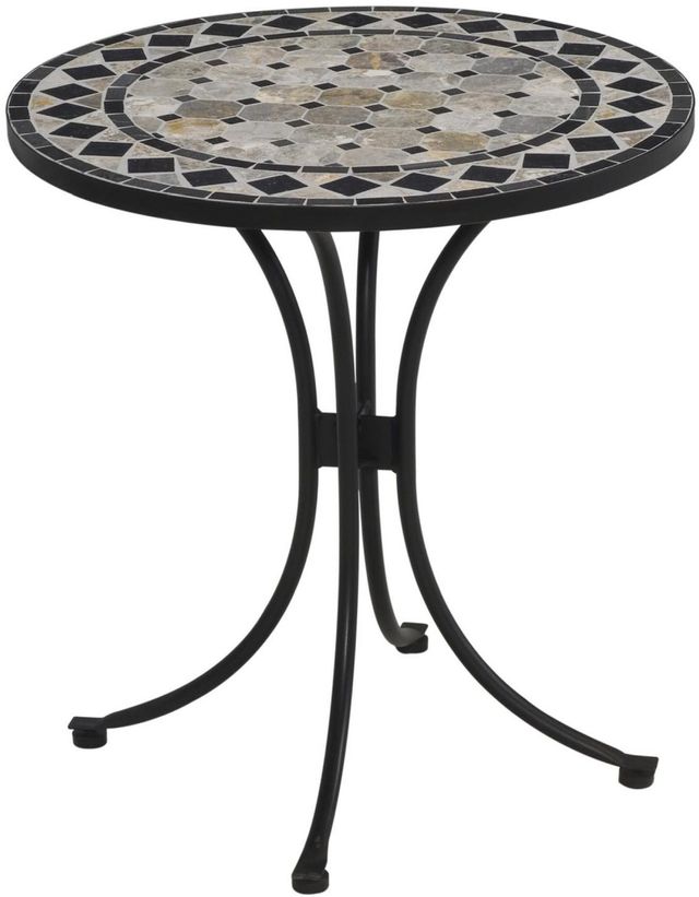 homestyles® Laguna Mosaic Stone Top Bistro Table with Black Base -0