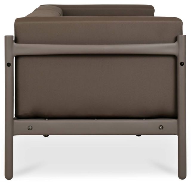 Moe's Home Collection Suri Taupe Plastic Outdoor 2-Seat Sofa-1