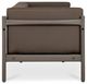 Moe's Home Collection Suri Taupe Plastic Outdoor 2-Seat Sofa-1