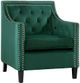 Mazin Furniture Grazioso Forest Green Upholstered Accent Chair-0
