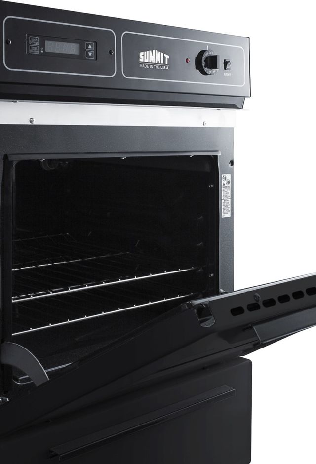 Summit® 24" Black Single Electric Wall Oven-3